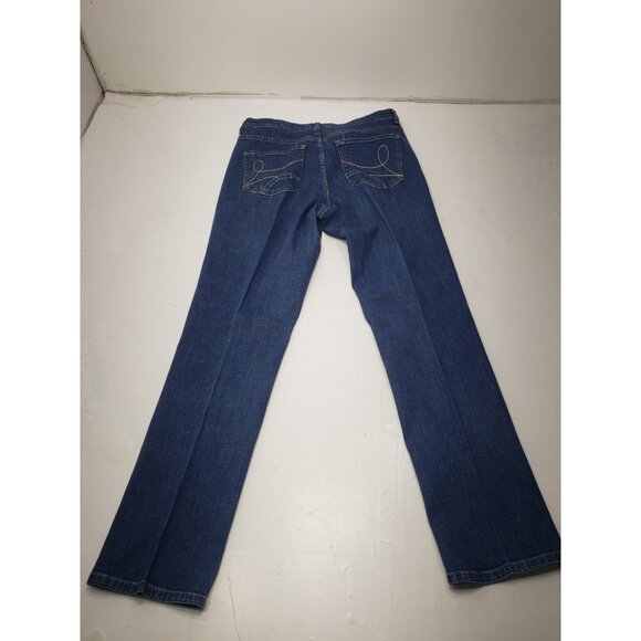 Lee Sinfully Soft Jeans Women’s Straight Leg Mid Rise Denim Blue Jeans 8 Medium - Picture 12 of 16